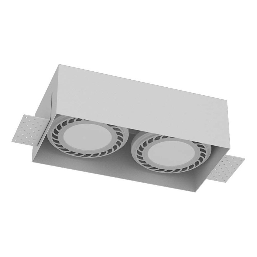 Brosline - Recessed ceiling light 2xGU10/18W/230V white