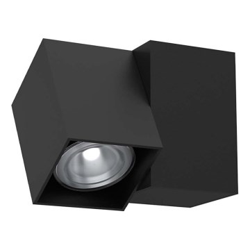 Brosline - Wall-mounted spotlight 1x GU10/10W/230V Black