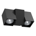 Brosline - Wall-mounted spotlight 2x GU10/10W/230V black