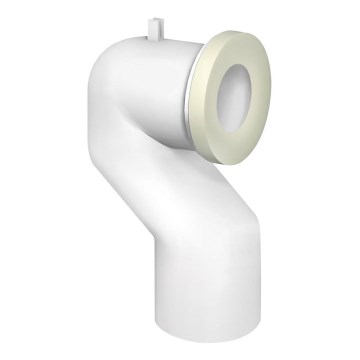Bruckner - 90° toilet pan connector Offset 11 cm white