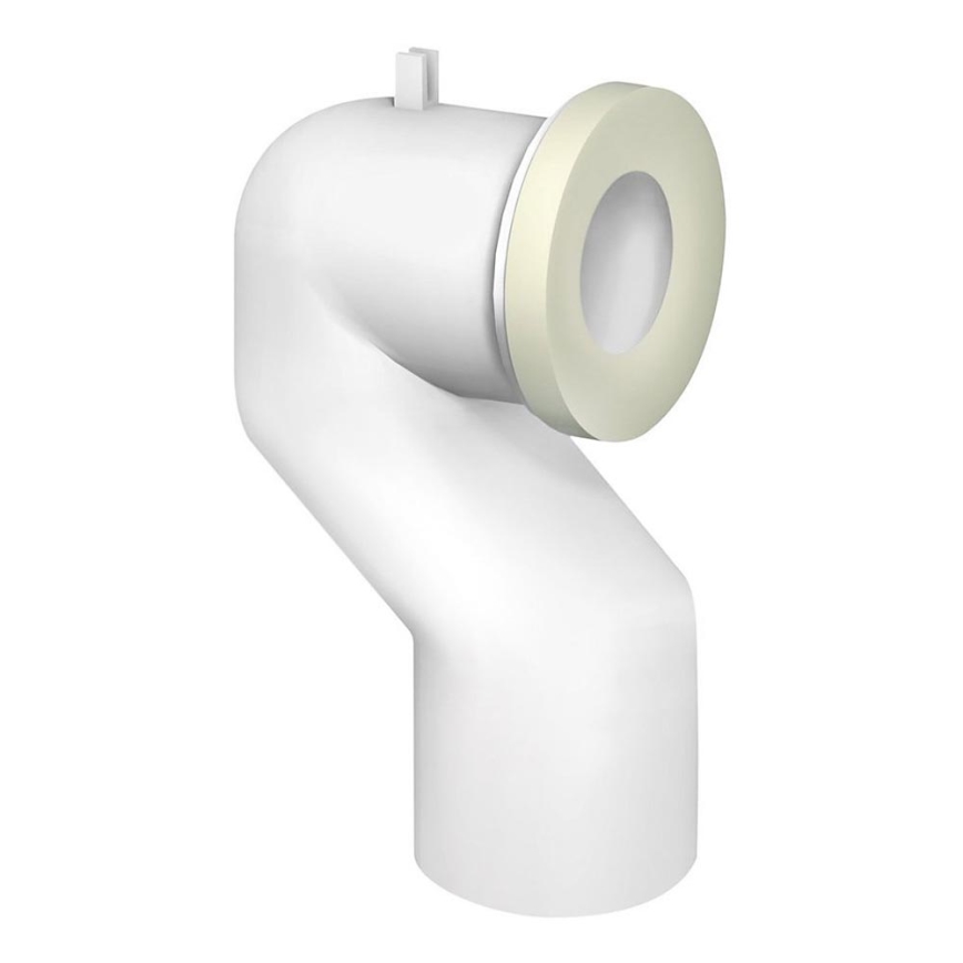 Bruckner - 90° toilet pan connector Offset 11 cm white