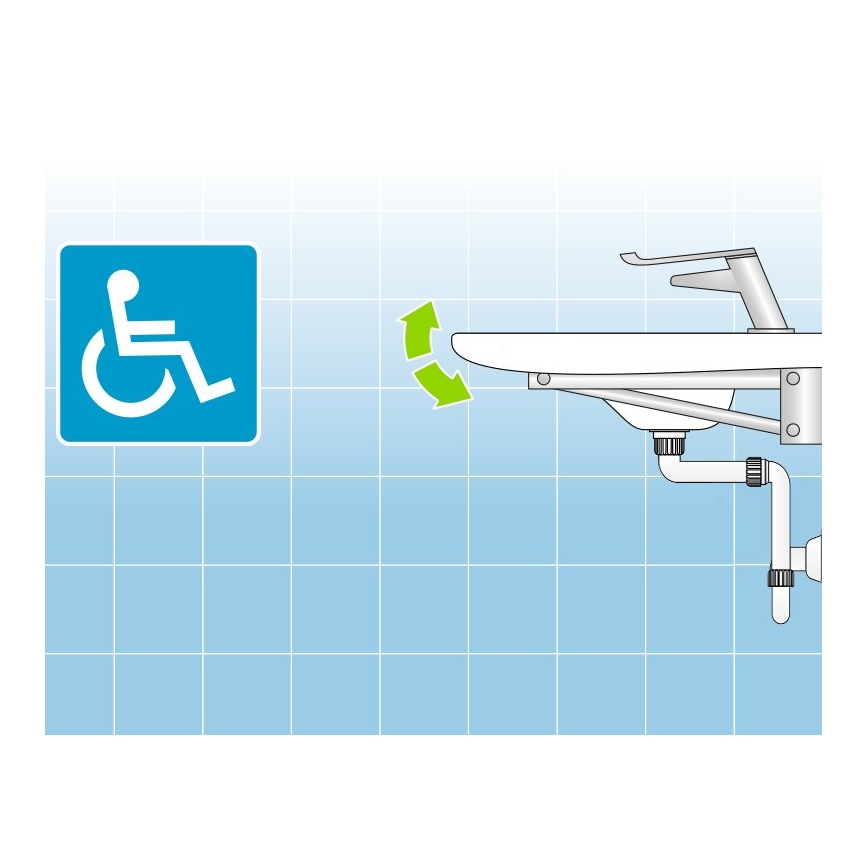Bruckner - Basin trap furniture DN32 white