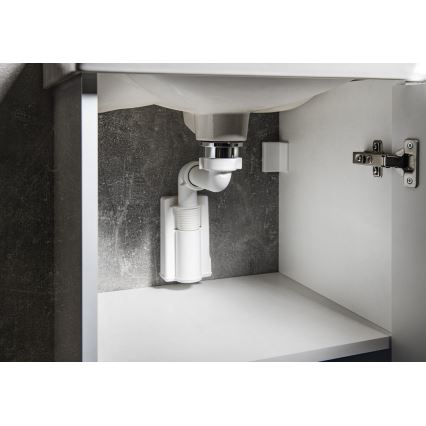 Bruckner - Basin trap furniture MURALES white