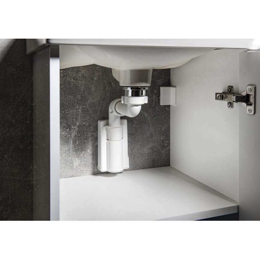 Bruckner - Basin trap furniture MURALES white
