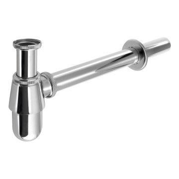 Bruckner - Basin trap low DN32 shiny chrome