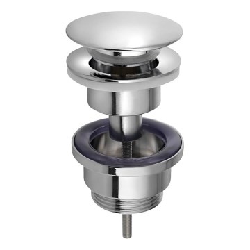 Bruckner - Basin waste without overflow CLICK-CLACK d. 6,4 cm shiny chrome