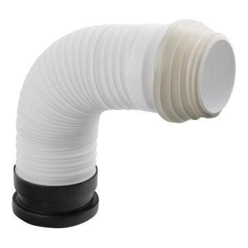 Bruckner - Flexible toilet pan connector 45 cm white/black
