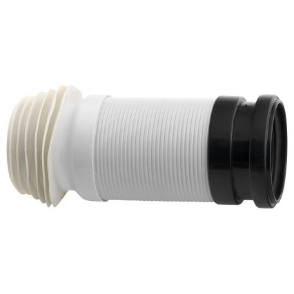 Bruckner - Flexible toilet pan connector 45 cm white/black