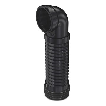 Bruckner - Flexible wall-hung toilet pan connector 90° 20,5-37 cm black