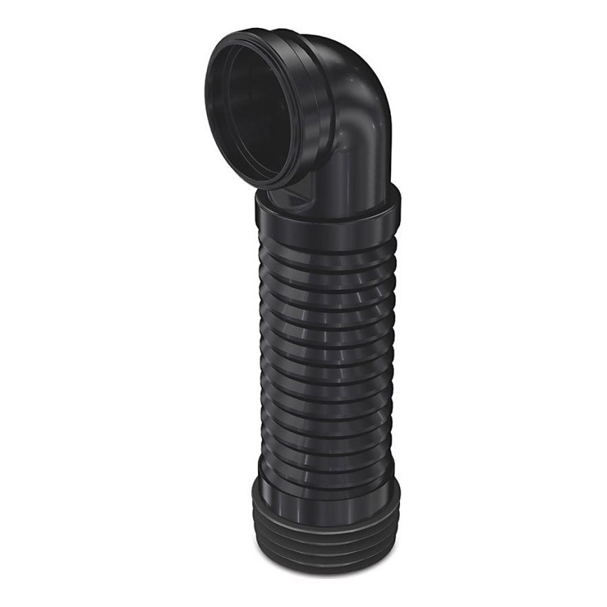 Bruckner - Flexible wall-hung toilet pan connector 90° 20,5-37 cm black