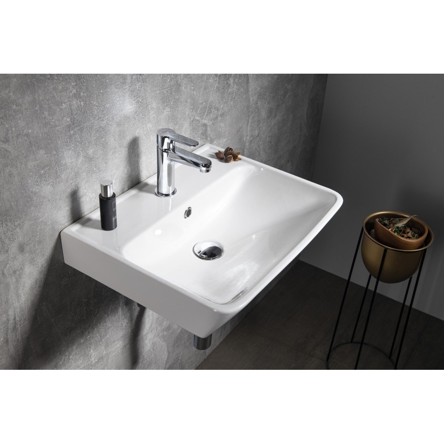 Bruckner - Inset basin NEON 50x41,5 cm ceramics/white