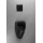 Bruckner - SCHWARN Urinal, rear water inlet, rear waste outlet + integrated 6V DC flush, black