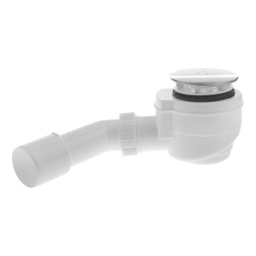 Bruckner - Shower tray siphon DN40/50 white/polished stainless steel