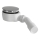 Bruckner - Shower tray siphon low DN40/50 white/polished stainless steel