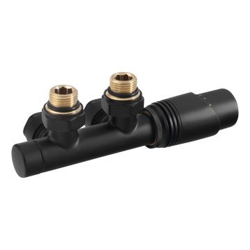 Bruckner - Thermostatic connection set for central connection WICHER matte black