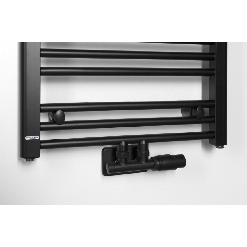 Bruckner - Thermostatic connection set for central connection WICHER matte black