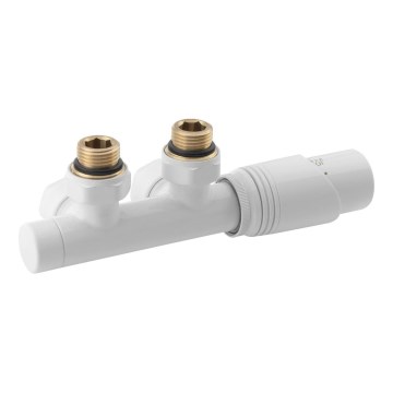 Bruckner - Thermostatic connection set for central connection WICHER white