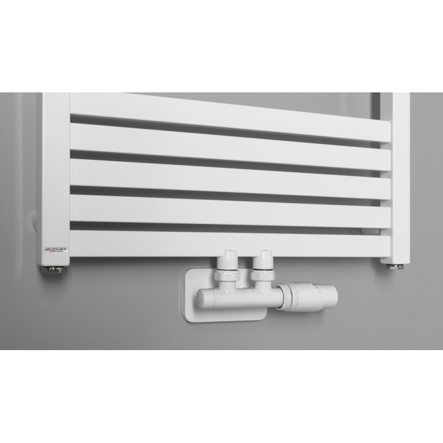 Bruckner - Thermostatic connection set for central connection WICHER white