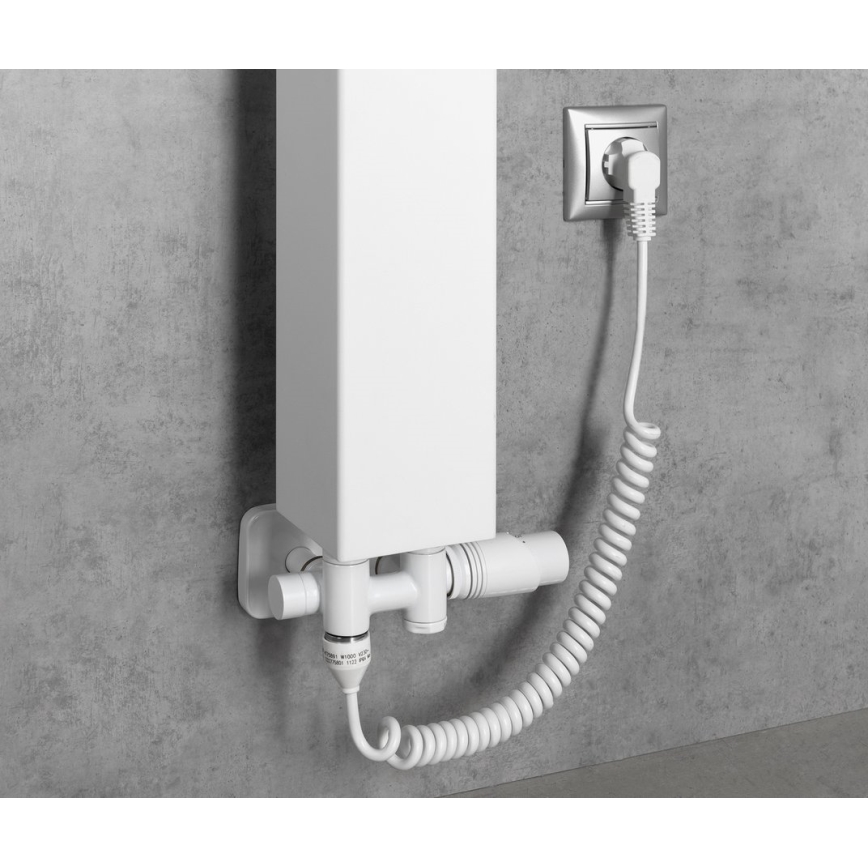Bruckner - Thermostatic connection set for central connection WICHER COMBI white
