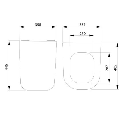 Bruckner - Toilet seat SoftClose WALTER SLIM white