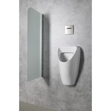 Bruckner - Urinal SCHWARN rear inlet, rear outlet + built-in flush valve 6V DC white