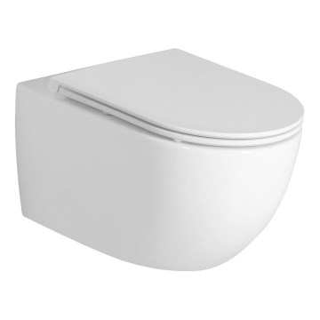 Bruckner - Wall-hung toilet Vortex Rimless FULDA ceramics/white