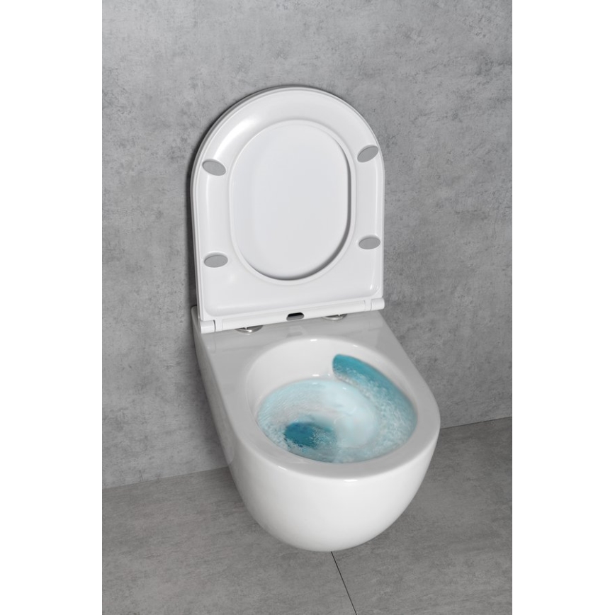 Bruckner - Wall-hung toilet Vortex Rimless FULDA ceramics/white
