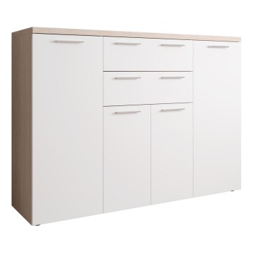 BRUNO Chest of Drawers Sonoma Oak/White