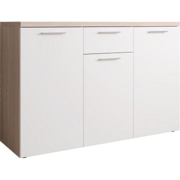 BRUNO Chest of Drawers, Sonoma Oak/White