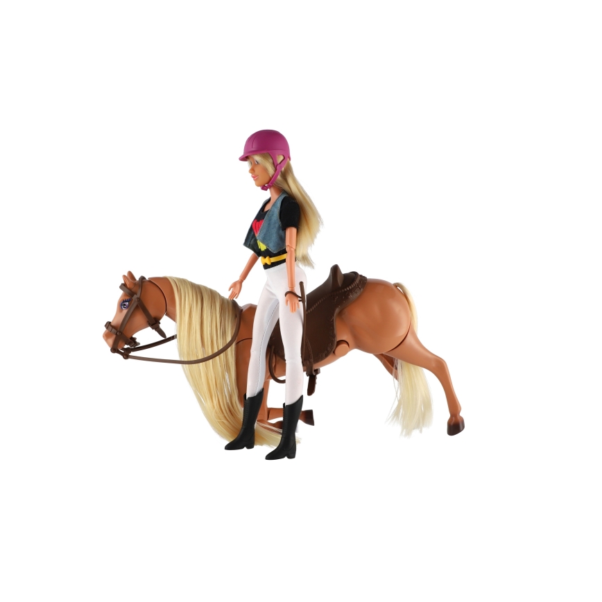 Brushable Horse with Doll and Accessories