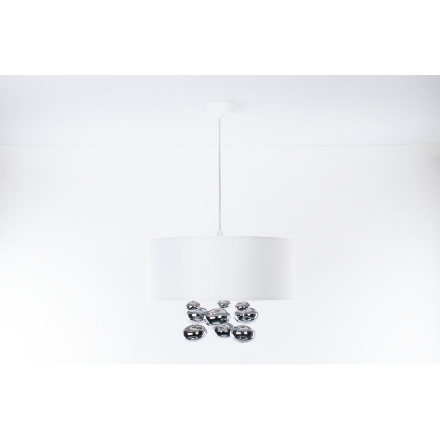 BUBBLE cable-hung pendant light 1xE27/60W/230V, Ø 40 cm, white