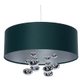 BUBBLE cable pendant light 1x E27/60W/230V Ø 40 cm green