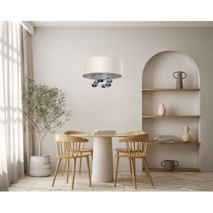 BUBBLE Cable Pendant Light 1xE27/60W/230V, Ø 50 cm, Beige