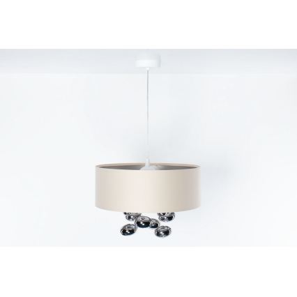 BUBBLE Cable Pendant Light 1xE27/60W/230V, Ø 50 cm, Beige