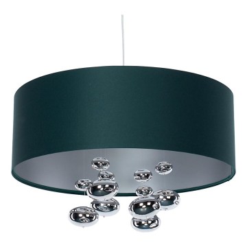 BUBBLE cable-suspended pendant light 1xE27/60W/230V, 50 cm diameter, green