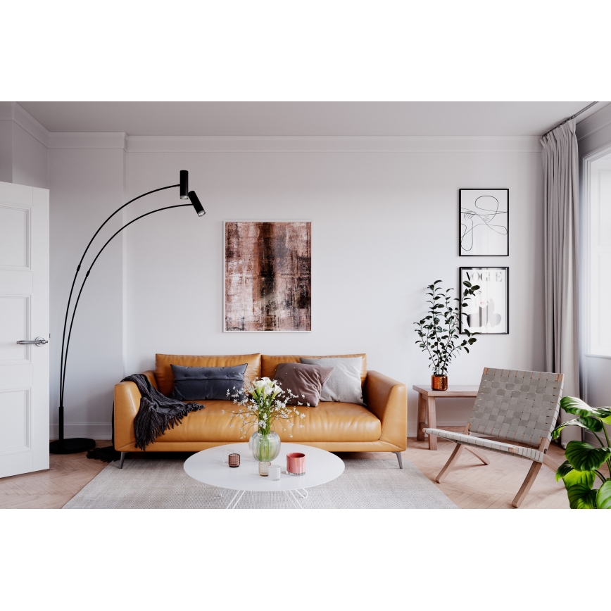 ByRydens - Floor lamp PULS 2xGU10/5W/230V black