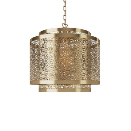 ByRydens - Chandelier on a chain HERMINE 1xE27/5W/230V brass d. 34 cm