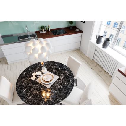 ByRydens - Chandelier on a string GROSS 8xG9/4W/230V white d. 50 cm