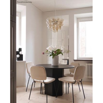 ByRydens - Chandelier on a string GROSS 8xG9/4W/230V smoky/brown d. 50 cm