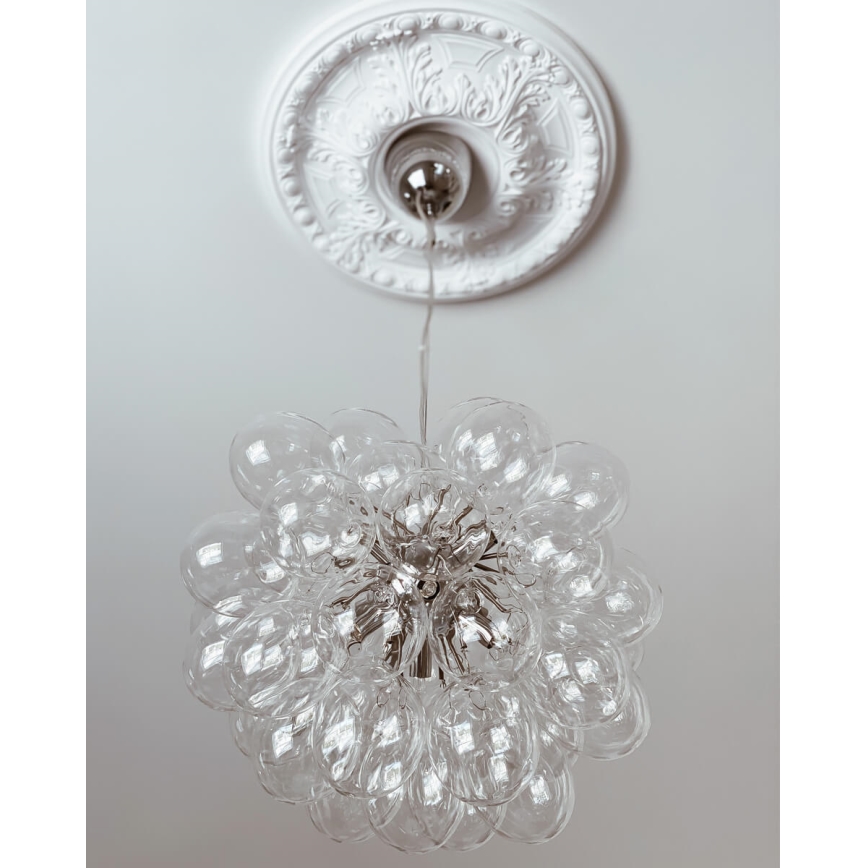 ByRydens - Chandelier on a string GROSS 8xG9/4W/230V clear d. 50 cm