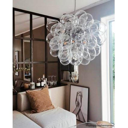 ByRydens - Chandelier on a string GROSS 8xG9/4W/230V clear d. 50 cm