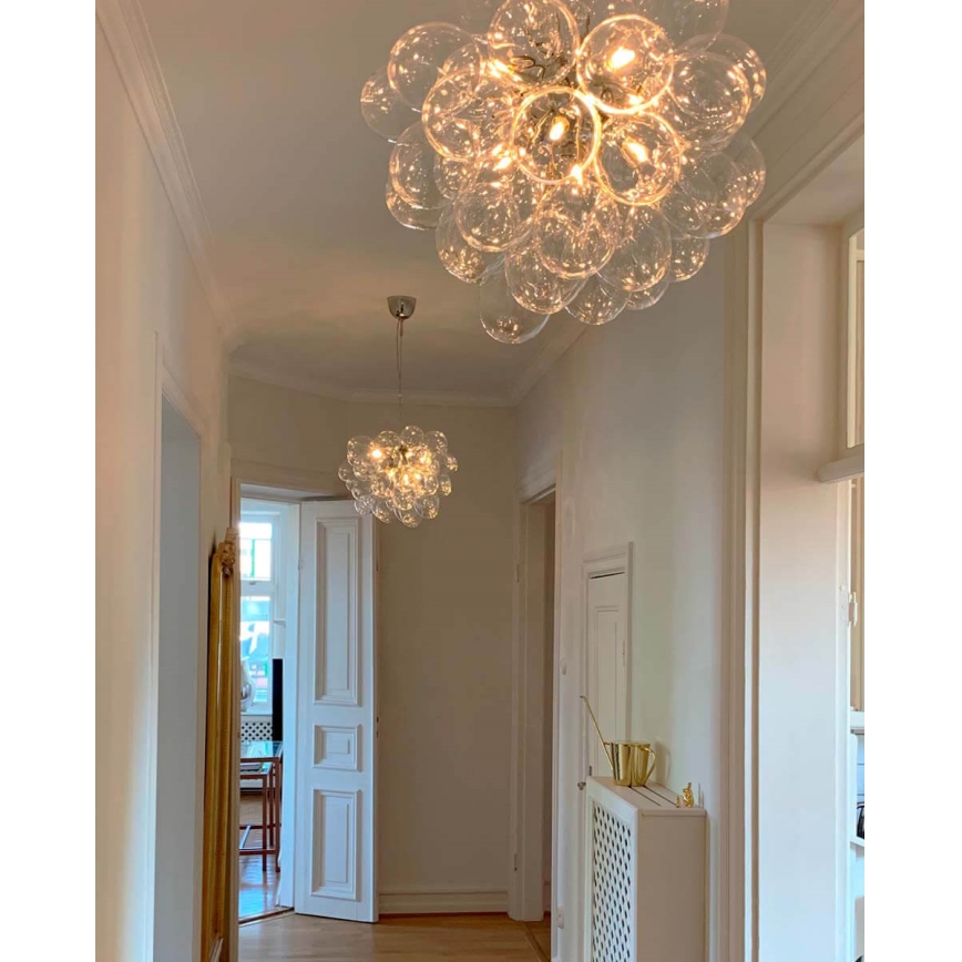 ByRydens - Chandelier on a string GROSS 8xG9/4W/230V clear d. 50 cm