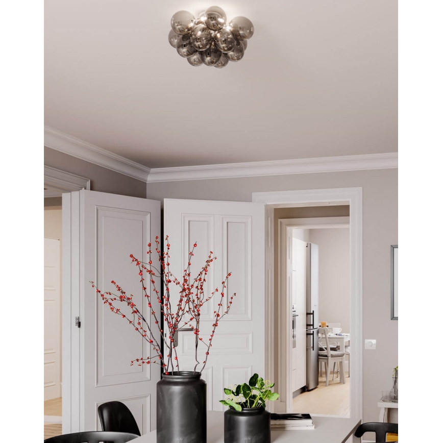 ByRydens - Ceiling light GRANDE 3xG9/4W/230V smoky/black d. 30 cm