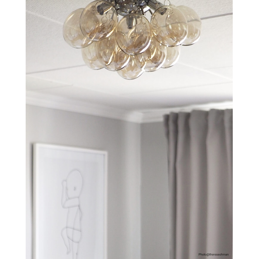 ByRydens - Ceiling light GRANDE 3xG9/4W/230V smoky/brown d. 30 cm