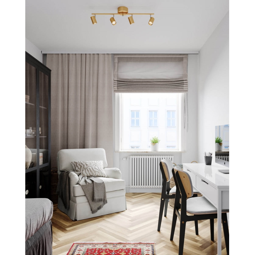 ByRydens - Spotlight CORRECT 4xGU10/7W/230V gold