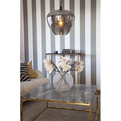 ByRydens - Chandelier on a string BELLISSIMO 1xE27/8W/230V smoky/black d. 40 cm