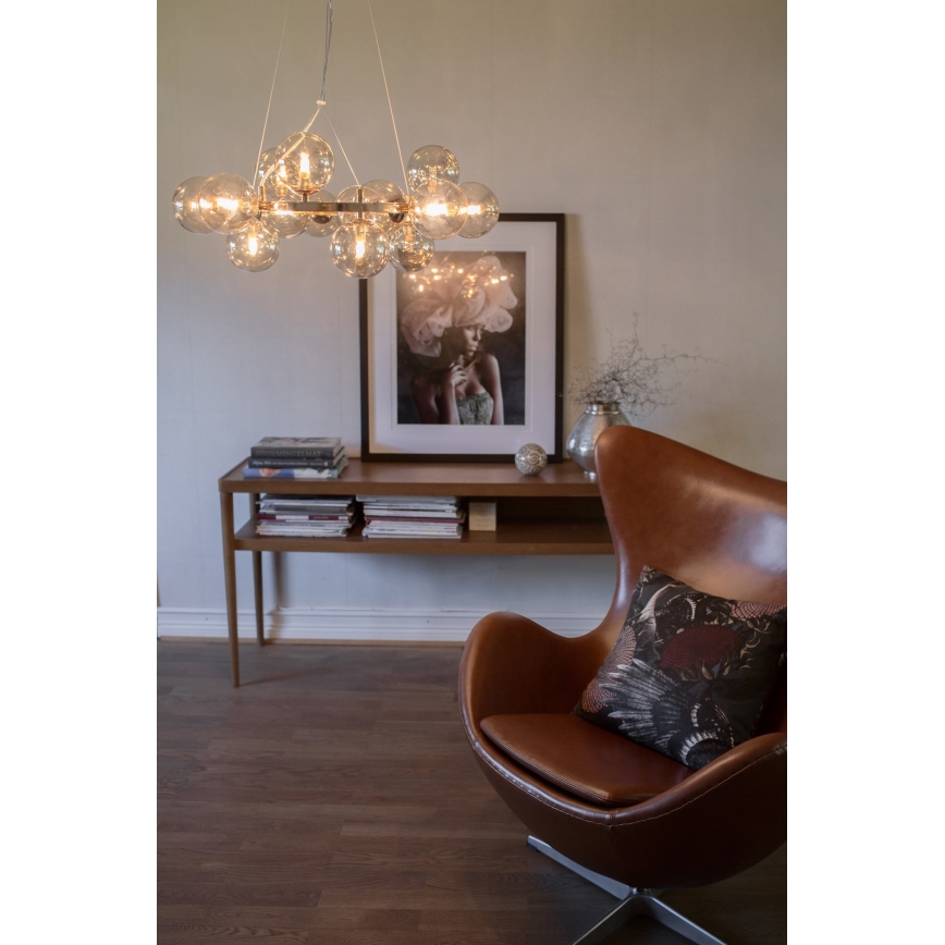ByRydens - Chandelier on a string SPLENDOR 25xG9/5W/230V smoky/brown