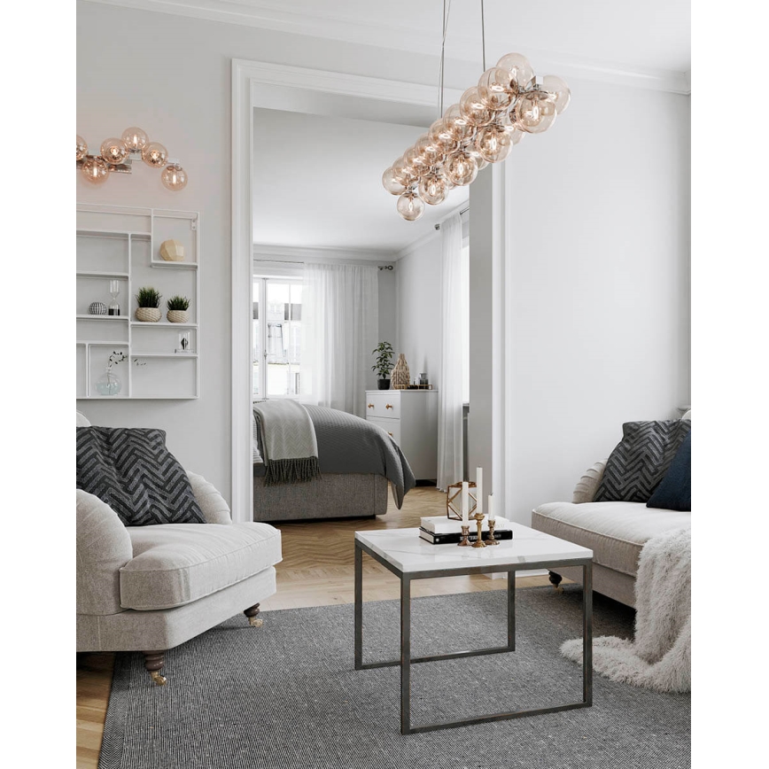 ByRydens - Chandelier on a string SPLENDOR 25xG9/5W/230V smoky/brown