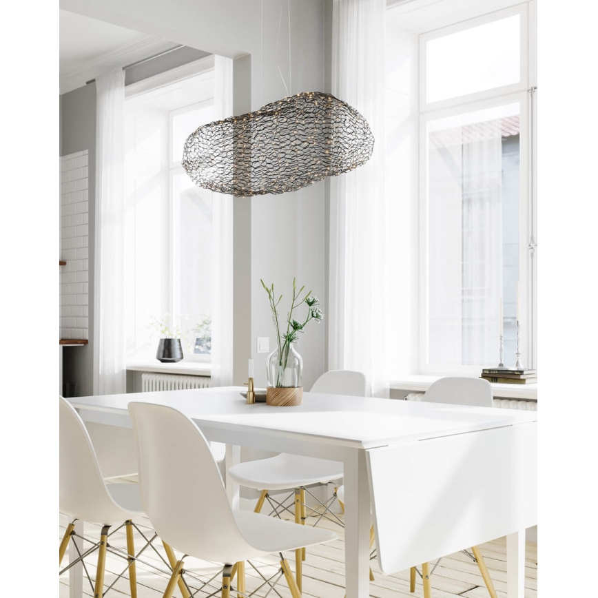 ByRydens - LED Chandelier on a string HAYDEN LED/15W/230V black
