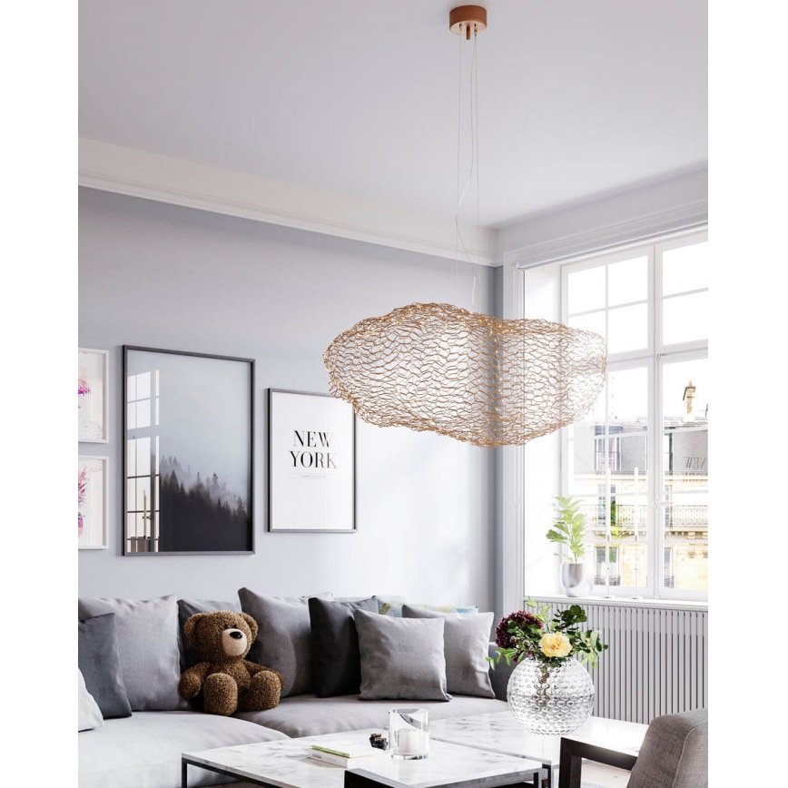 ByRydens - LED Chandelier on a string HAYDEN LED/15W/230V gold